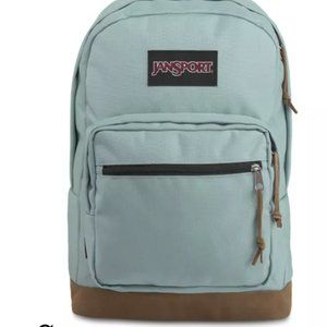 Tiffany Mint Green Suede Bottom Jansport Backpack